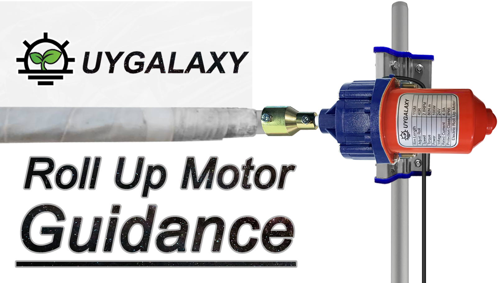 Amazon.com : UYGALAXY Greenhouse Film Roll Up Motors with